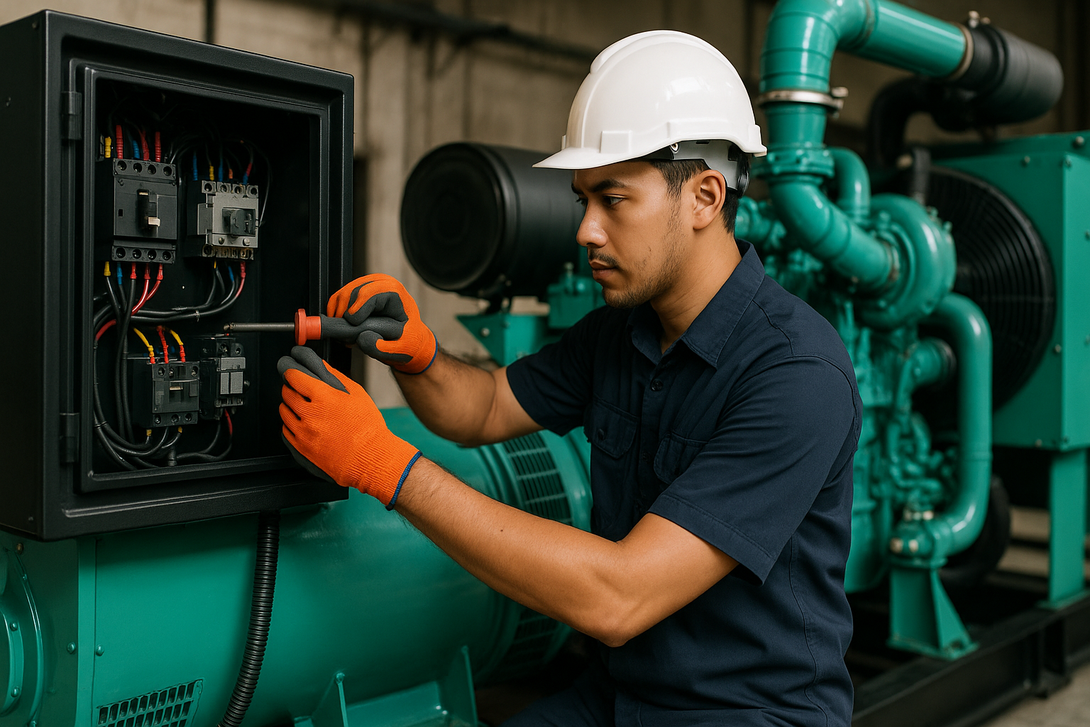 Genset Daya Besar untuk Pabrik Andal